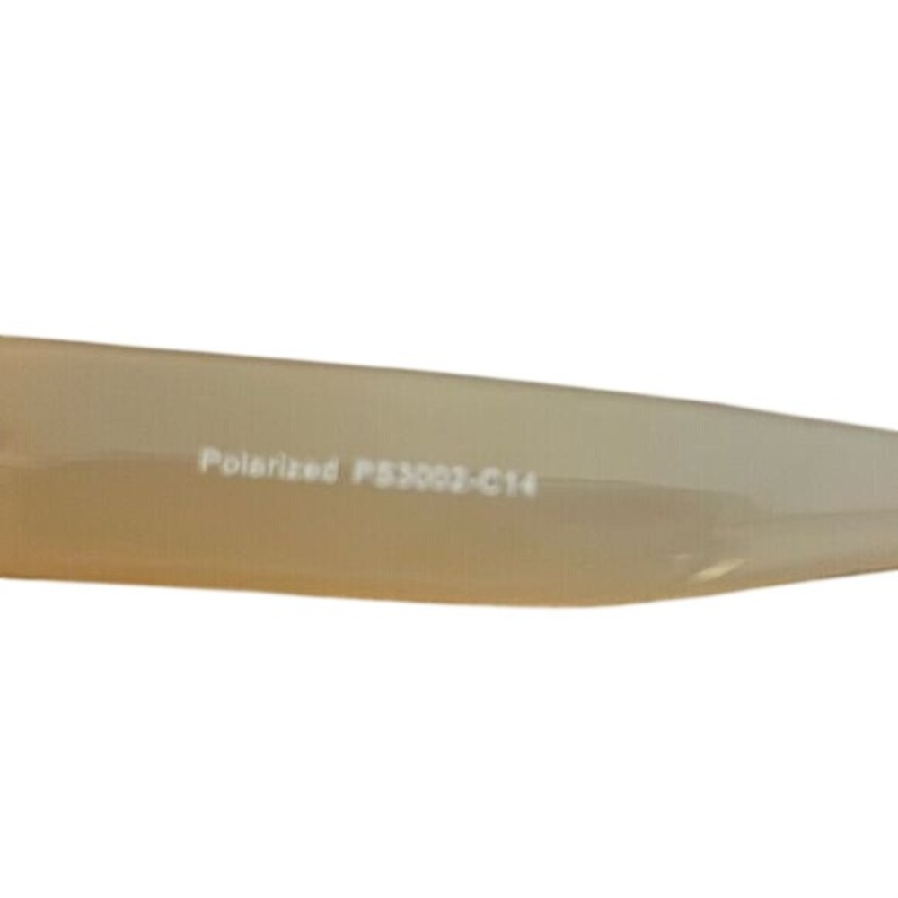 Retro-Vibe Rectangular Polarized Anti-Glare Sunglasses. Pale Salmon Color. - Picture 5 of 5